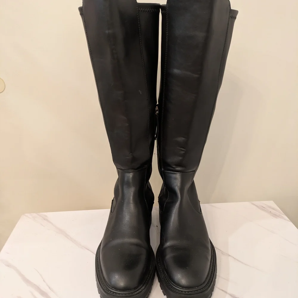 Zara Black Winter & Rain Boots Women's Size 8.5 - 9.